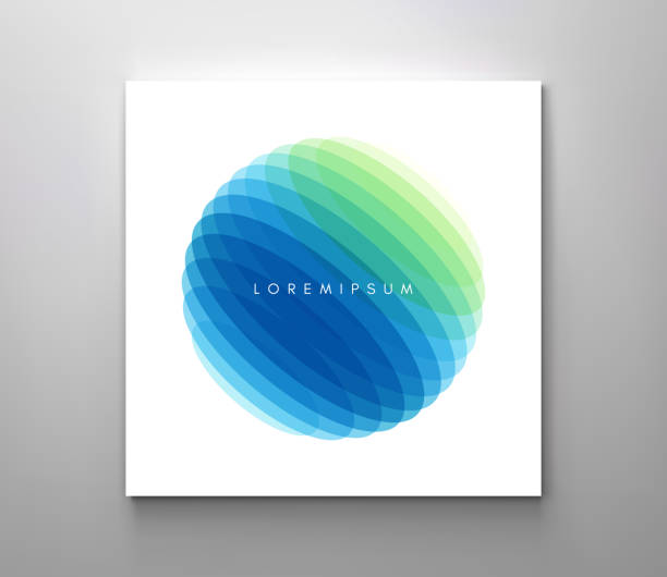 Overlapping circles in white background. Design element. Vector illustration with dynamic effect. Overlapping circles in white background. Design element. Vector illustration with dynamic effect. circle-pattern-overlay stock illustrations