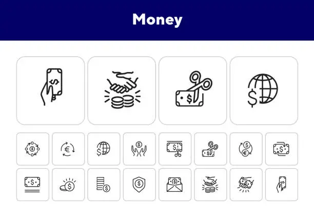 Vector illustration of Money icon