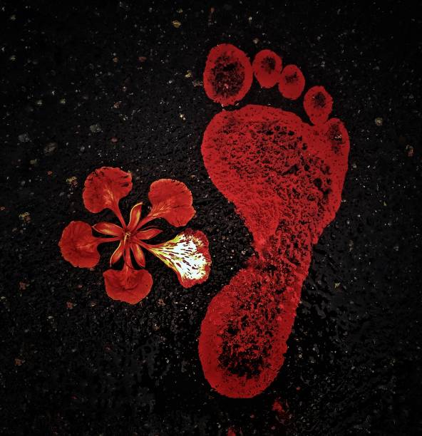 Red Spiral Footprint
