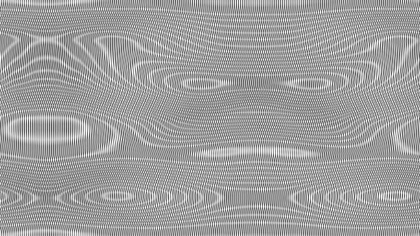 illustrations, cliparts, dessins animés et icônes de fond vectorielle sans faille moiré. moiré mince motif de ligne noire. pour le tissu, le textile, l'emballage, le design, le web etc. 10 eps. - striped wallpaper sample backgrounds pattern