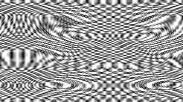 Moiré seamless vector background. Moiré thin black line pattern. For fabric, textile, wrapping, design, web etc. 10 eps. Moiré seamless vector background. Moiré thin black line pattern. For fabric, textile, wrapping, design, web etc. 10 eps. tv static stock illustrations