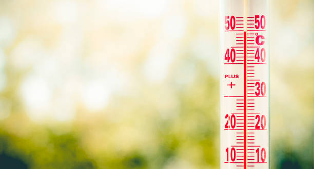 istock Thermometer measuring 50 degrees heat 1200352240