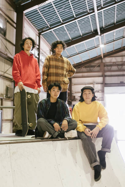 istock Group of Friends at Skatepark 1200356089