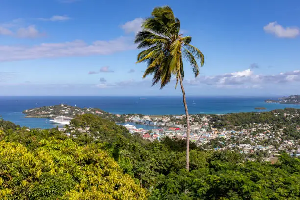 Castries, Saint Lucia, West Indies - View to the city