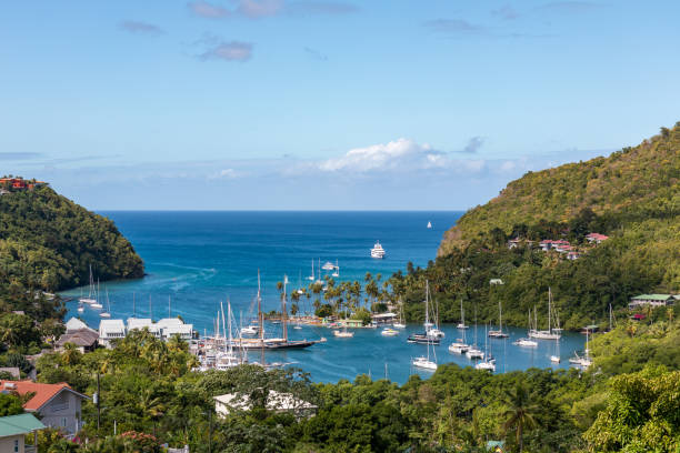 istock Saint Lucia, West Indies - Marigot bay 1200358389