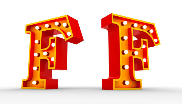 istock Red alphabet light bulb 3d rendering on white background with Clipping path ready to use. 1200359814