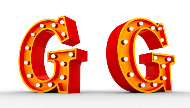 Red alphabet light bulb 3d rendering on white background with Clipping path ready to use.