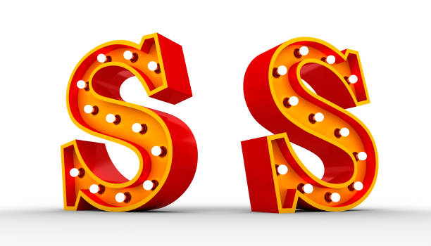 istock Red alphabet light bulb 3d rendering on white background with Clipping path ready to use. 1200360461
