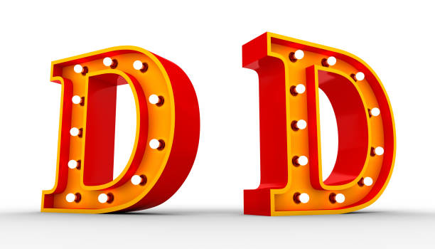 istock Red alphabet light bulb 3d rendering on white background with Clipping path ready to use. 1200360927