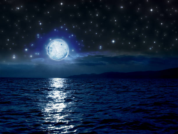 istock Full moon reflected in the sea 1200369345