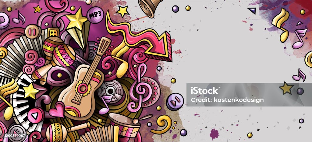 Music Hand Drawn Doodle Banner Cartoon Detailed Illustrations Stock Illustration - Download Image Now - iStock Music Hand Drawn Doodle Banner Cartoon Detailed Illustrations Stock Illustration - Download Image Now - iStock