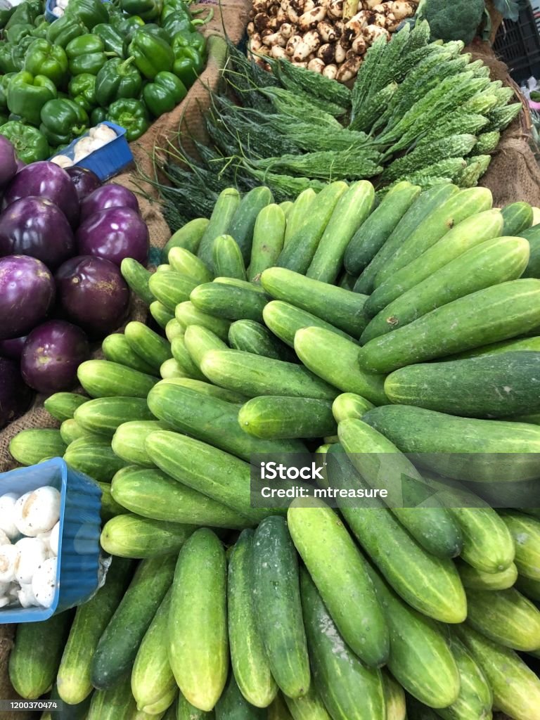 Hình Ảnh Thị Trường Địa Phương Ấn Độ Với Rau Tươi Ớt Chuông Xanh ...