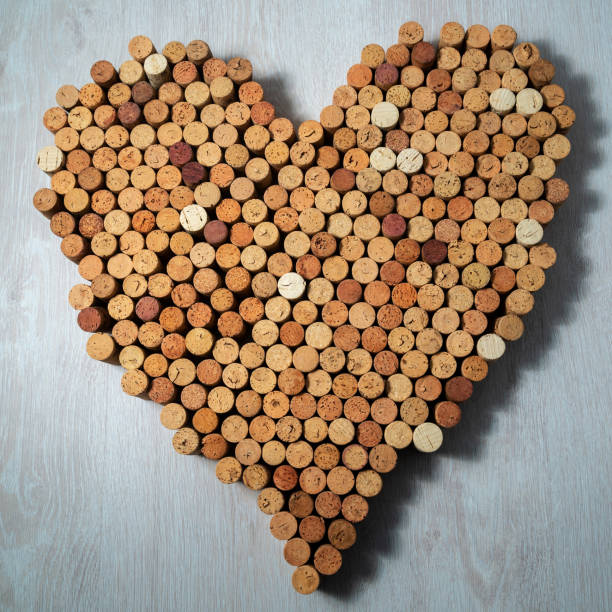 istock Big heart made of cork wine corks 1200371348