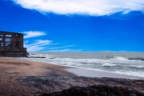 istock beach stones with beautiful blue sky and sea 1200374457
