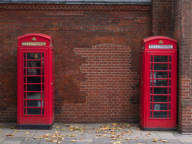 istock Iconic red phone booths in London 1200374496