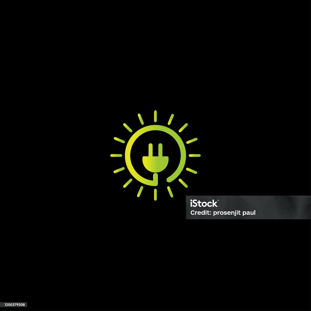 Plug Abstract Logo Design Creative Abstract Solar Plug Logo Design Stock Illustration - Download ...