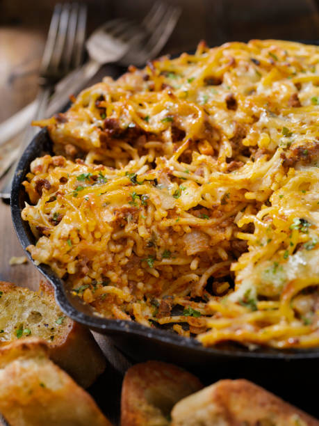 istock Baked Spaghetti and Beef Pie 1200380660
