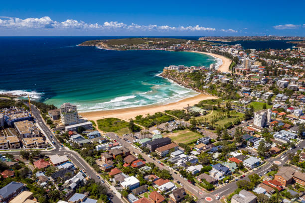 Freshwater & Manly Beach stock photo