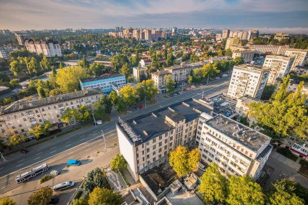 istock Aerial panorama of Chisinau 1200390800
