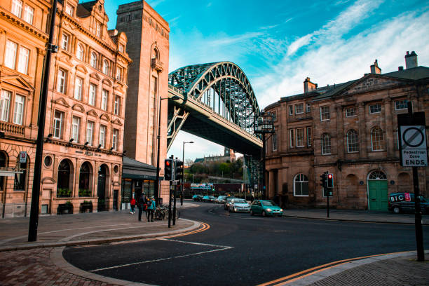 Tyne Bridge - Newcastle upon Tyne Newcastle, England. 18/01/2020. View of Newcastle's most famous bridge which is located on the Quayside along with Newcastle's other bridges tyne bridge stock pictures, royalty-free photos & images
