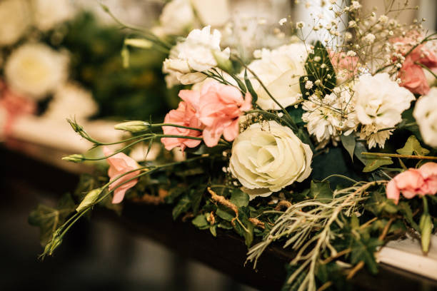 istock Beautiful flower bouquet at the wedding 1200400541