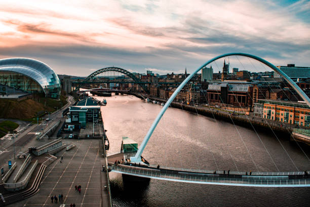 istock Cityscape View of the Gateshead Millennium Bridge and Tyne Bride 1200400708