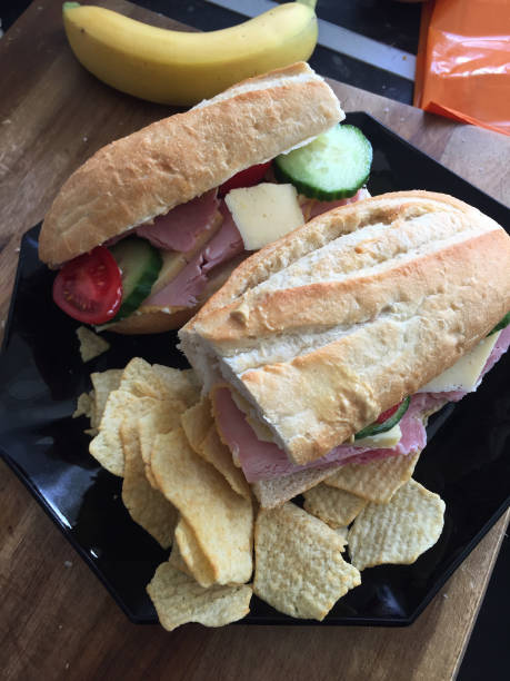 istock Ham Salad Baguette With Cheese 1200403392
