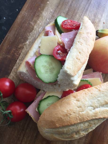 istock Ham Salad Baguette With Cheese 1200403443