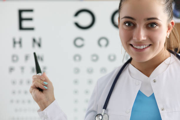 istock Pretty woman oculist 1200409173