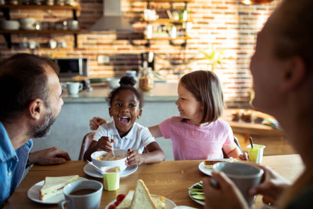 istock Young Family having Breakfast 1200437410