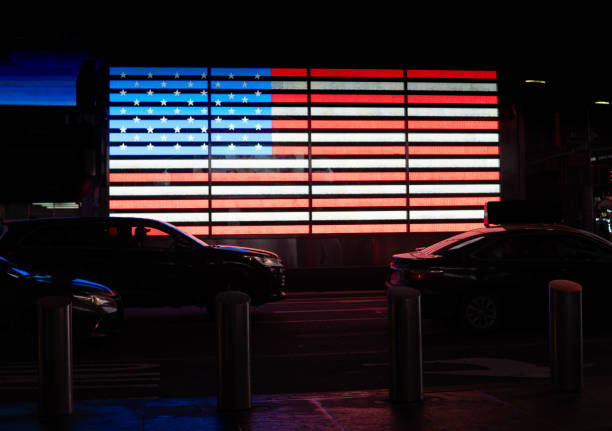 istock Electric American Flag 1200441910