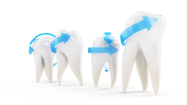 istock Healthy protected teeth isolated on white background. Set of teeth. The concept of toothbrushing, care and protection against caries. Oral care Teeth whitening. 3d illustration 1200443574