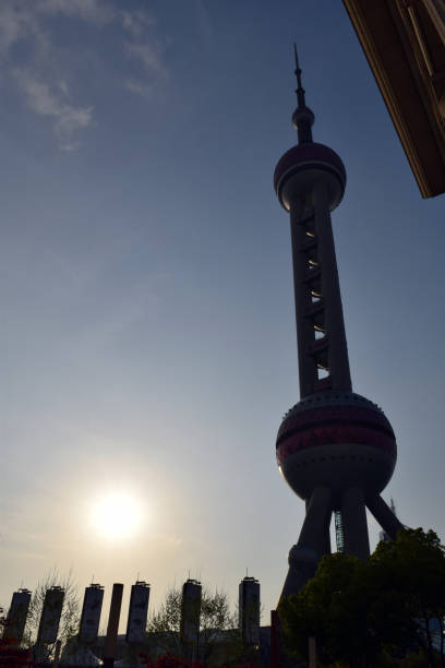Shanghai China TV Tower Bund stock photo