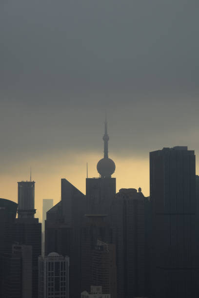 Shanghai China TV Tower Bund stock photo