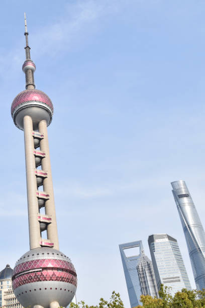istock Shanghai China TV Tower Bund 1200445931