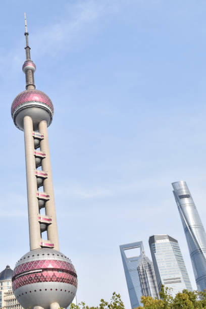 Shanghai China TV Tower Bund stock photo