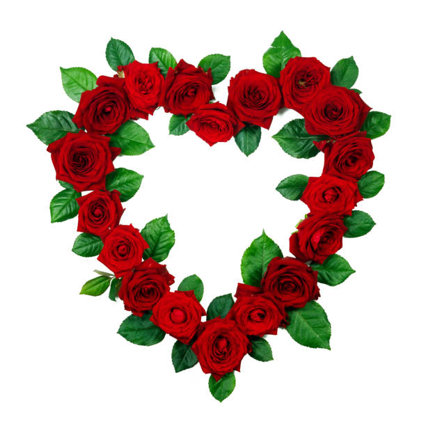 istock Red roses in heart shape 1200452660