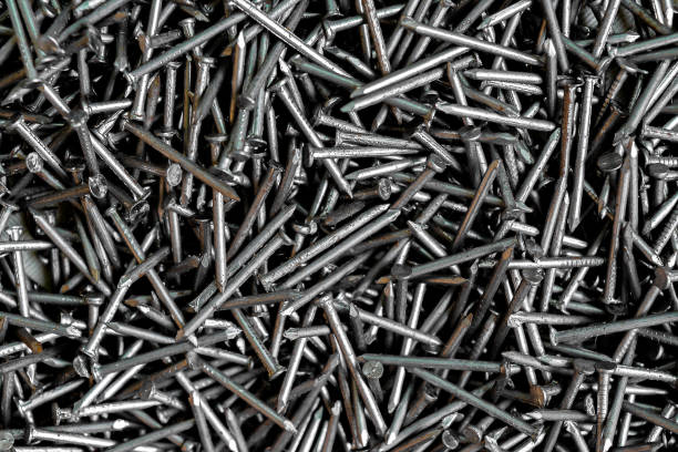 istock Background of many metal nails 1200452985