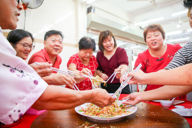 istock Chinese New Year: Reunion Dinner and Lou Sang! 1200453935