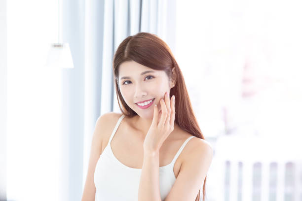 istock skin care beauty touch face 1200461486