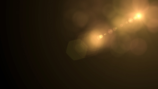 Lens Flare Space Light Sun Light Abstract Black Background Stock Photo - Image Now - iStock