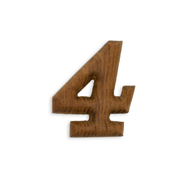 istock wood number four on white background 1200463464