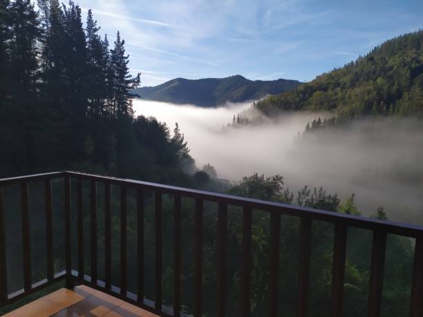 istock fog on the beautiful mountain 1200468383