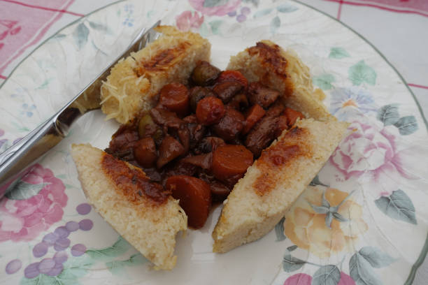 istock Meatless stew served with polenta 1200468618