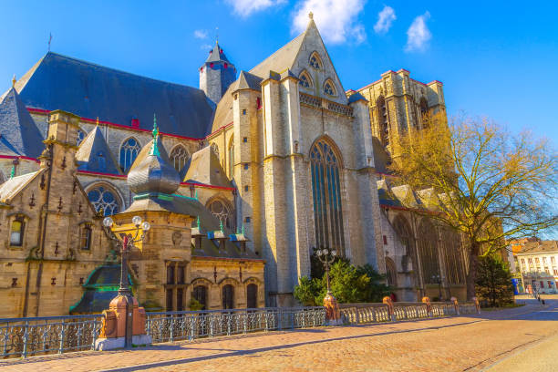 istock Medieval cathedral in Ghent, Belgium 1200470758