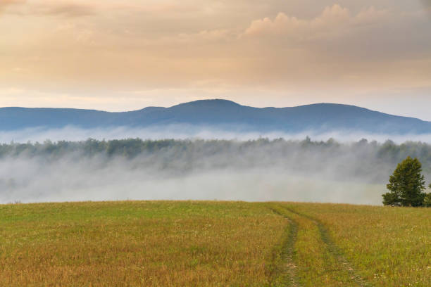 istock Morning fog under Vihorlat, Slovakia 1200470808