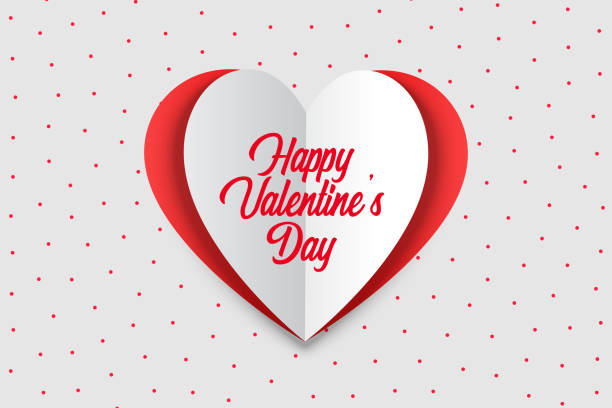 happy valentines day greeting card in origami style happy valentines day greeting card in origami style Valentines Day Images stock illustrations