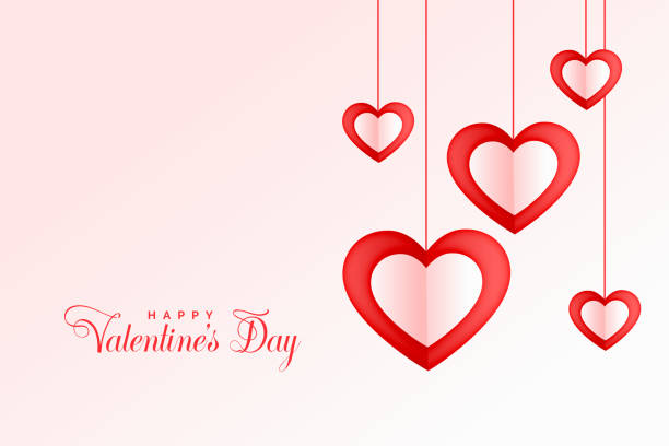 istock lovely hanging hearts happy valentines day background 1200473894