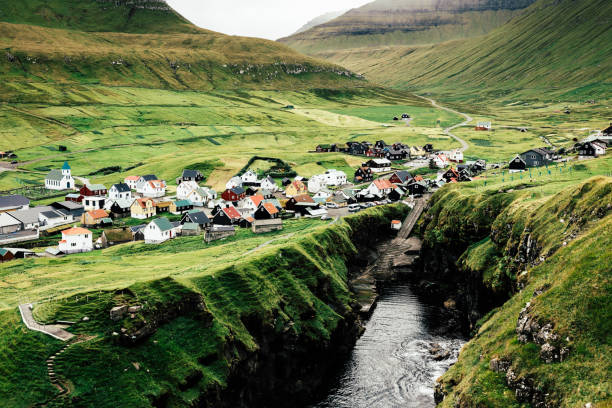 Typical Village in the Faroe Islands
