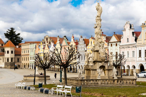 istock square in Telc, Czech Republic 1200477098